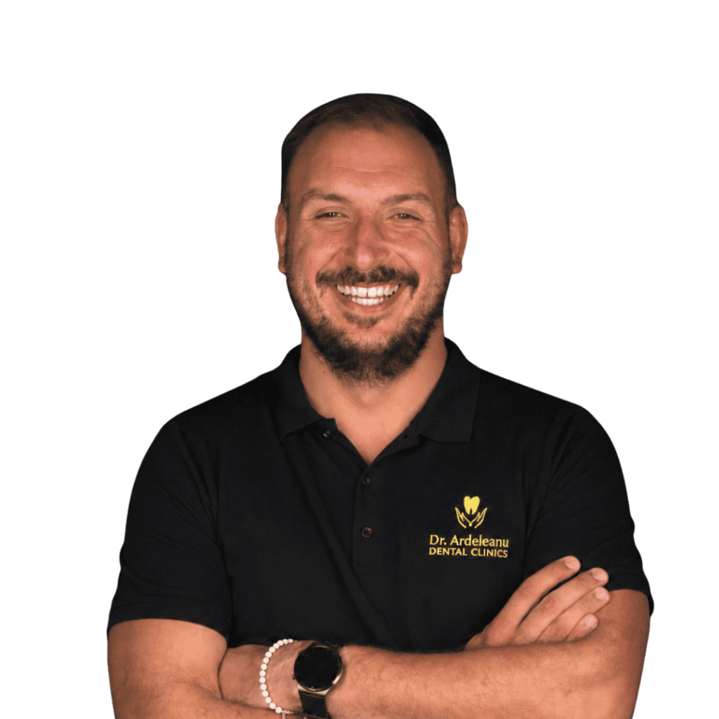 Dr. Tiberiu Andrei oferă tratamente de protetică dentară dedicate pacienților care își doresc să își recapete funcționalitatea, confortul și estetica zâmbetului. Cu o abordare atentă, orientată către nevoile fiecărui pacient, acesta urmărește realizarea unor lucrări protetice naturale, durabile și integrate armonios în fizionomie. Protetică dentară nu înseamnă doar înlocuirea unui dinte lipsă sau refacerea unui dinte afectat, ci restabilirea echilibrului întregii cavități orale. Fiecare caz este analizat cu atenție, ținând cont de mușcătură, forma feței, culoarea dinților, sănătatea gingiilor și obiectivele estetice ale pacientului. Astfel, tratamentul este construit personalizat, pentru rezultate funcționale și estetice pe termen lung. În funcție de situația clinică, Dr. Tiberiu Andrei poate recomanda coroane dentare, punți, fațete, proteze sau lucrări protetice pe implanturi. Aceste soluții contribuie la refacerea masticației, îmbunătățirea vorbirii și redarea unui aspect natural al zâmbetului. Prin experiență, atenție la detalii și colaborare cu echipa multidisciplinară, Dr. Tiberiu Andrei îi ajută pe pacienți să treacă prin procesul de tratament cu încredere și confort. Scopul fiecărei lucrări protetice este ca pacientul să se bucure din nou de un zâmbet sănătos, stabil și estetic, fără compromisuri.